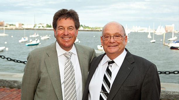 Photo of attorneys Arthur Goldberg and Alvin S. Nathanson